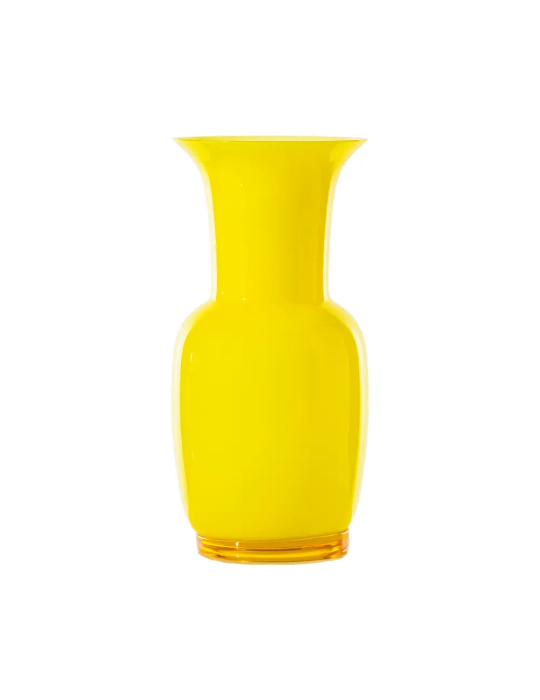 Vaso Opalino Venini Ginkgo Biloba – Vetro di Murano Elegante e Senza Tempo