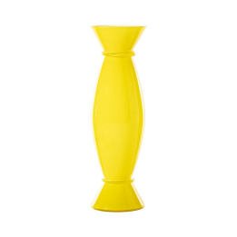 Venini Vaso Acco ginkgo e lattimo alto 44 cm