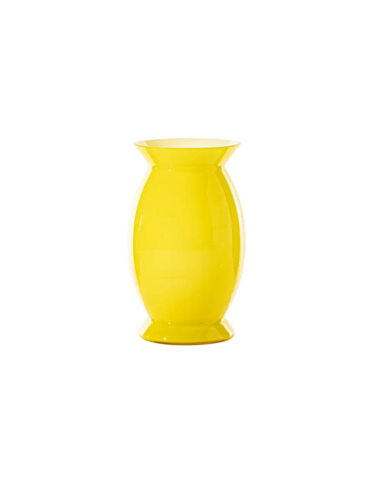 Vaso Idalion Venini Ginkgo Biloba Lattimo – Design Mendini in Vetro di Murano