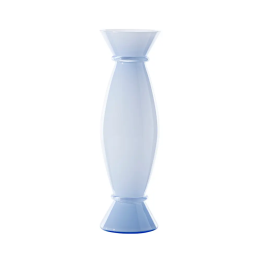 Venini Vaso Acco iceberg e lattimo alto 44 cm