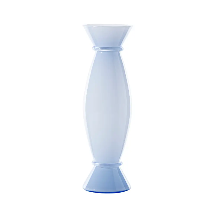 Venini Vaso Acco iceberg e lattimo alto 44 cm