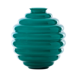Venini Vaso Deco con interno lattimo alto 24,5 cm