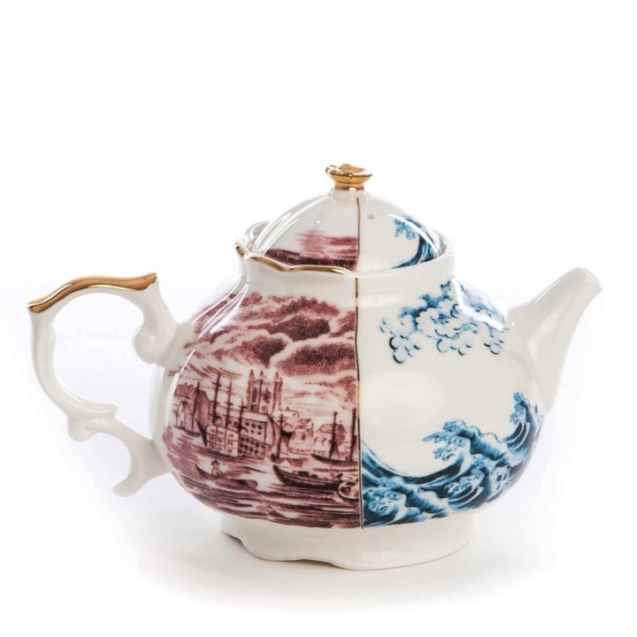 Seletti Teiera Hybrid Smeraldina in porcellana