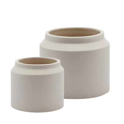 Set 2 Vasi Cachepot Class Piccolo H17 D21.5 cm - EDG Enzo...