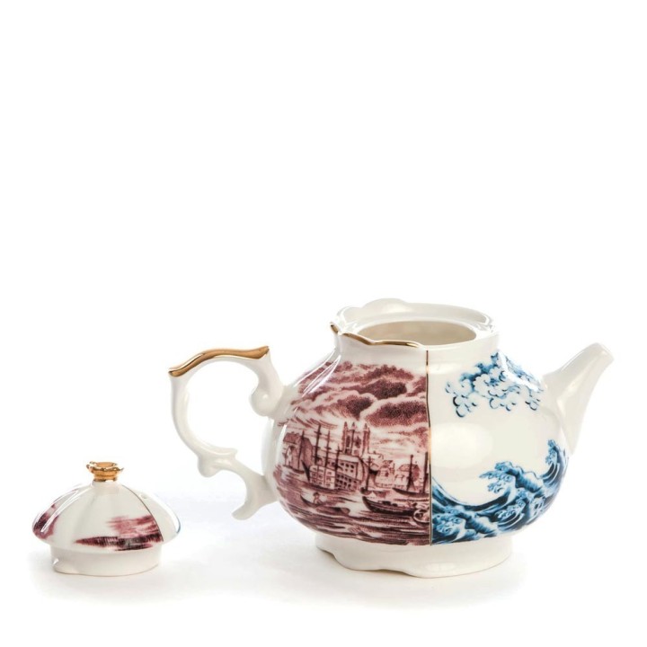 Seletti Teiera Hybrid Smeraldina in porcellana
