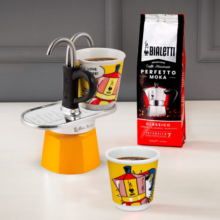 Bialetti Set Mini Express Lichtenstein 2 tazze