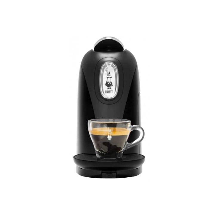 Bialetti Macchina a capsule Mignon nera con 32 capsule