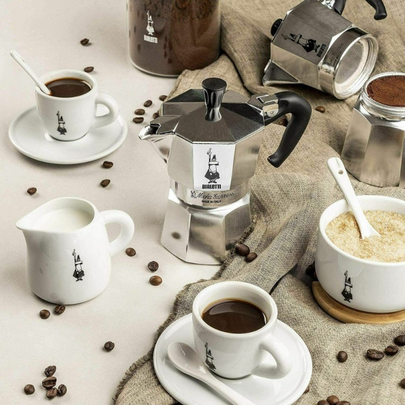 Moka Express – Caffettiera 4 Tazze Cromo...