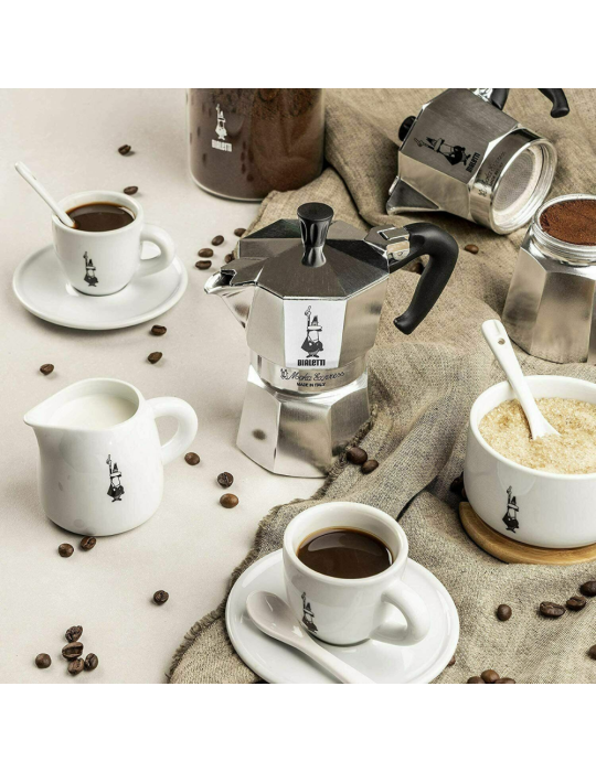 Moka Express – Caffettiera 4 Tazze Cromo...