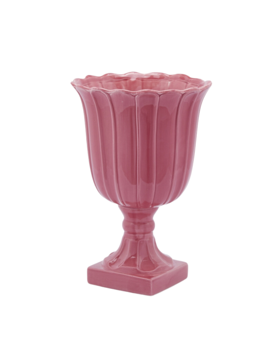 VASO TULIP COPPA CON PIEDE H41