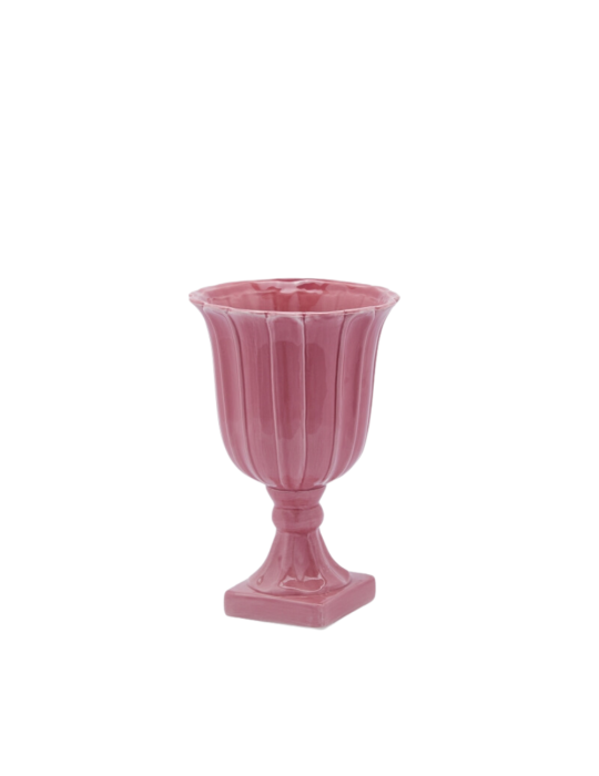 VASO TULIP COPPA CON PIEDE H30