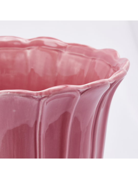 VASO TULIP COPPA CON PIEDE H30