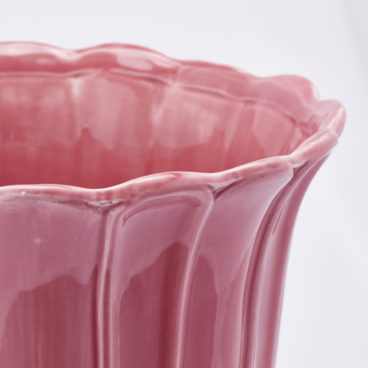 EDG Enzo De Gasperi Vaso Tulip coppa con piede alto 30 cm