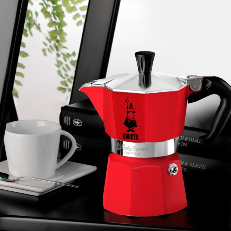 Bialetti Moka Express 3 Tazze Rossa – Espresso...