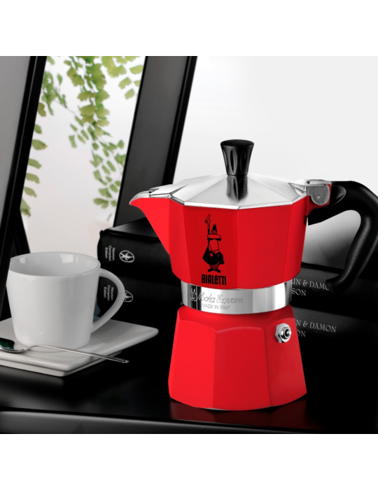 Bialetti Moka Express 3 Tazze Rossa – Espresso...