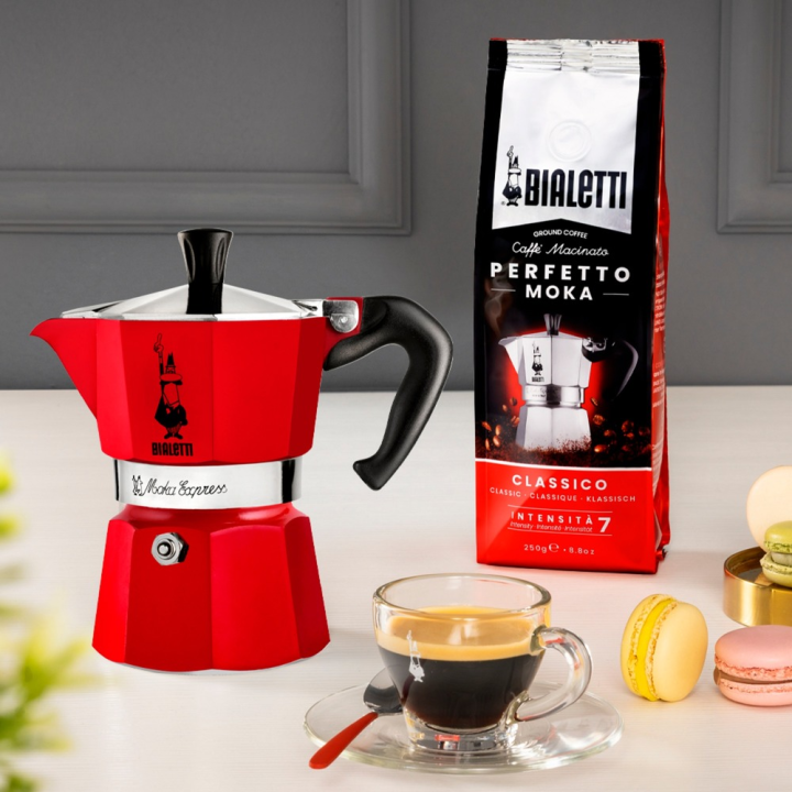 Bialetti Moka Express rossa 6 tazze