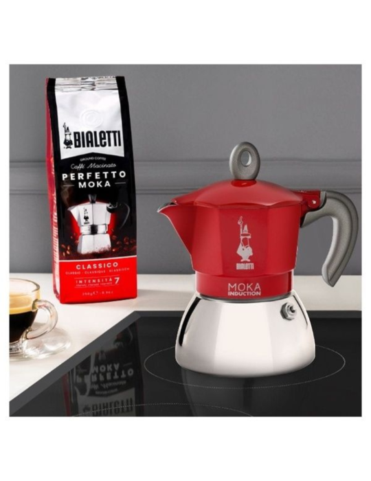MOKA INDUCTION 2TZ ROSSA