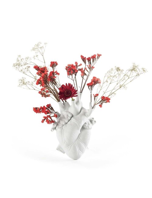 VASO IN PORCELLANA "LOVE IN BLOOM" Cm.16,5x9 h.25