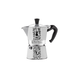 Bialetti Moka Express 90° anniversario Mr Doodle 3 tazze