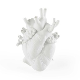 Seletti Vaso Love in Bloom bianco alto 25 cm