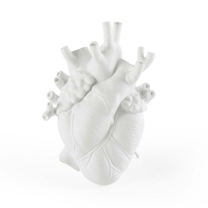 Seletti Vaso Love in Bloom bianco alto 25 cm