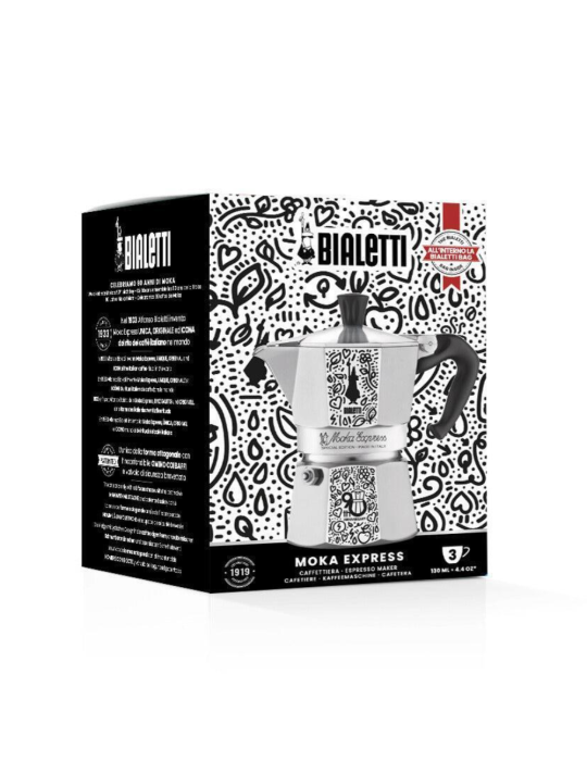 Caffettiera 3 Tazze 90° Anniversario Moka...