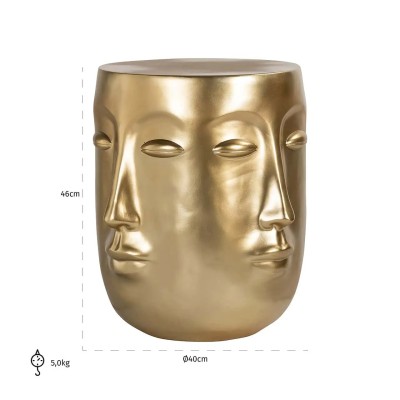 SIDE TABLE CHRISTY GOLD   2