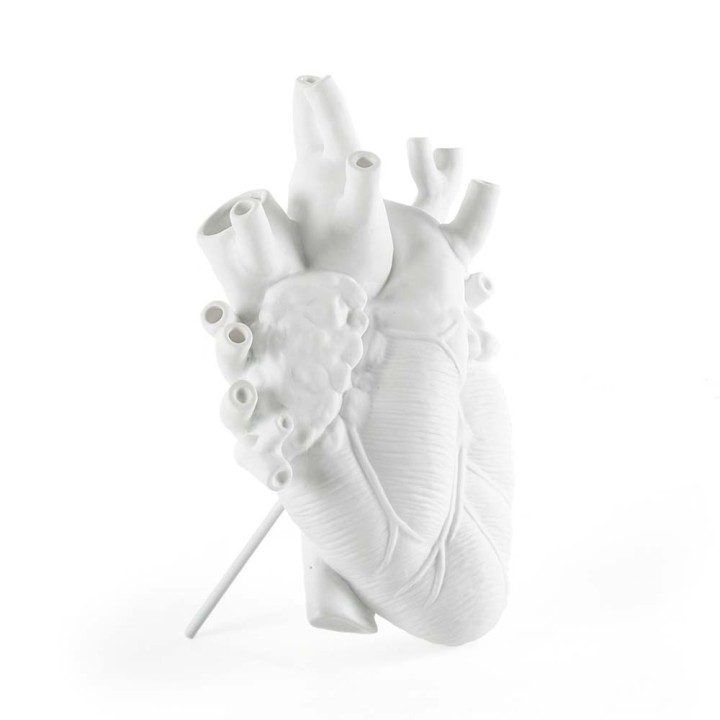 Seletti Vaso Love in Bloom bianco alto 25 cm