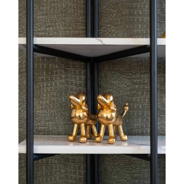 Richmond Scultura Dog Miro barboncino oro