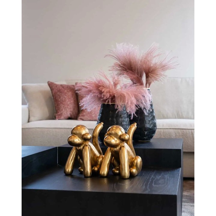 Richmond Scultura Monkey oro alta 25 cm