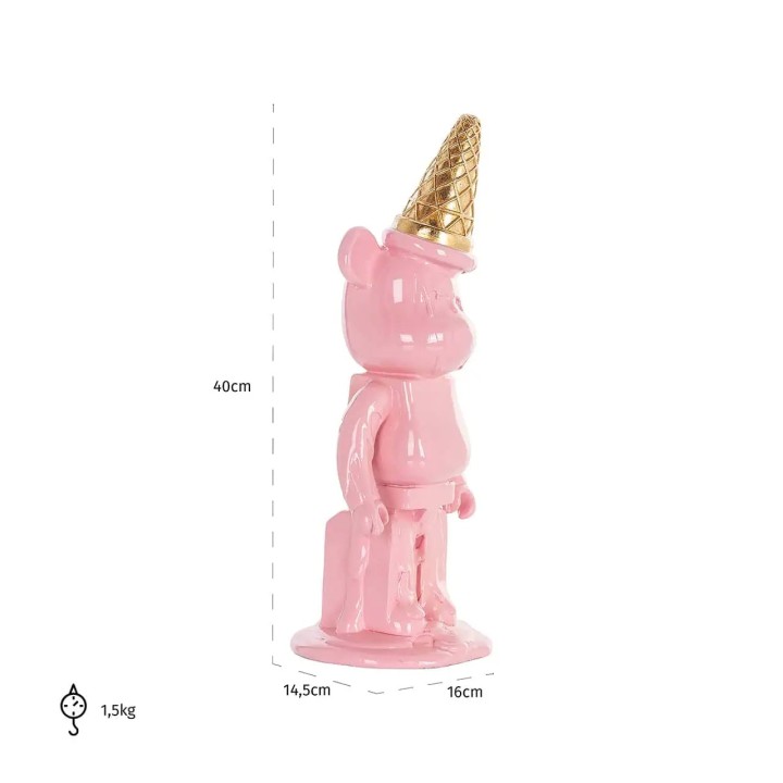 Richmond Scultura Icebear Pink alta 40 cm
