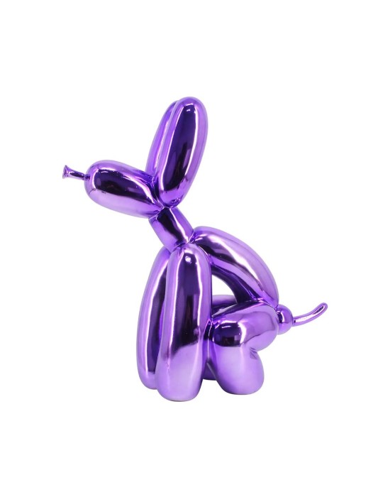 ART DECORATION DOG PURPLE