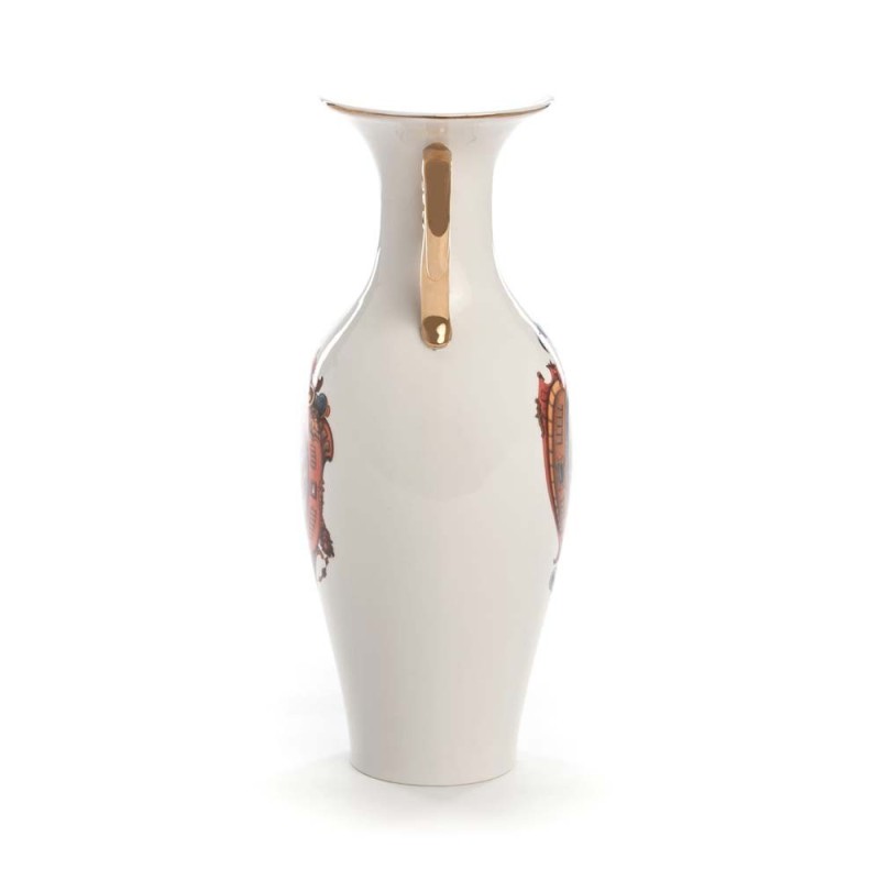 VASO IN PORCELLANA ? Cm.14 h.32,5 "HYBRID-ADELMA"