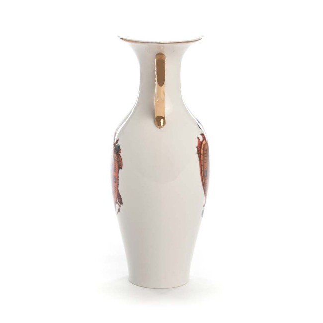 VASO IN PORCELLANA ? Cm.14 h.32,5 "HYBRID-ADELMA"
