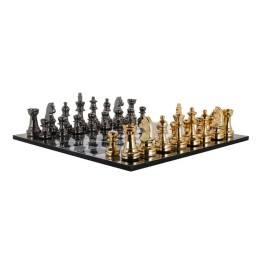 Richmond Scacchiera Saray nera e oro 60 × 60 cm