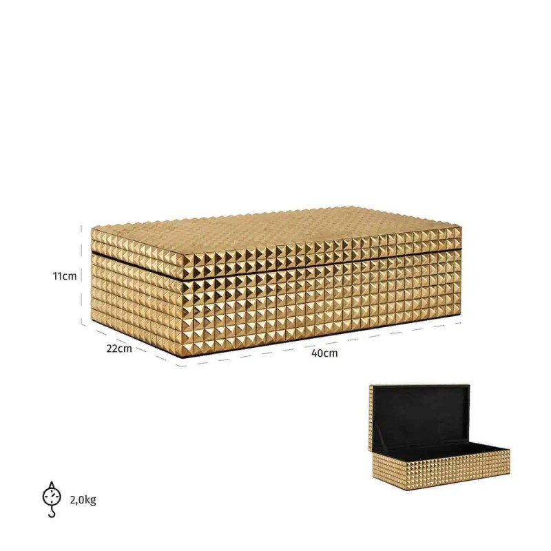 JEWELLERY BOX BLAZE GOLD