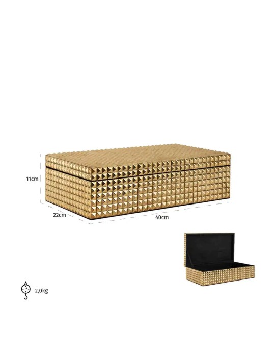 JEWELLERY BOX BLAZE GOLD