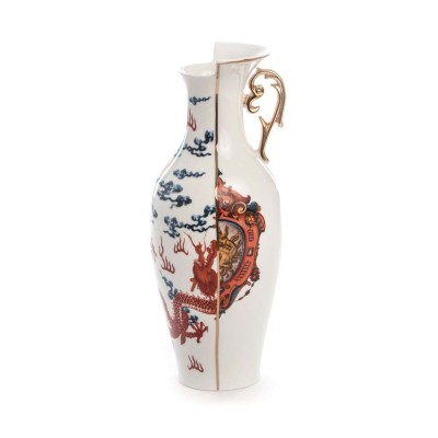 VASO IN PORCELLANA ? Cm.14 h.32,5 "HYBRID-ADELMA"
