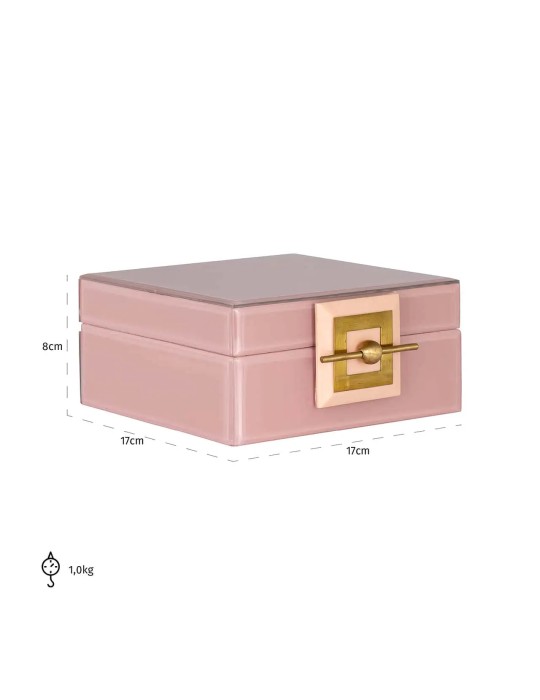 JEWELLERY BOX BODINE PINK SMALL