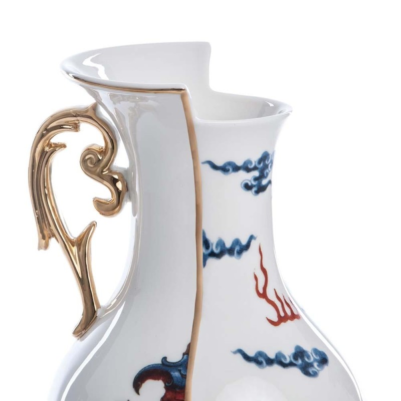 VASO IN PORCELLANA ? Cm.14 h.32,5 "HYBRID-ADELMA"