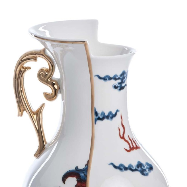 VASO IN PORCELLANA ? Cm.14 h.32,5 "HYBRID-ADELMA"