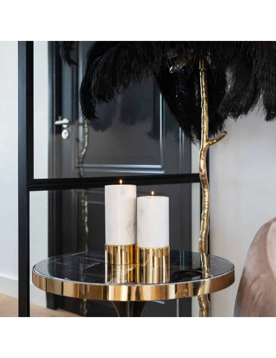 CANDLE HOLDER MORTON MARBLE SMALL