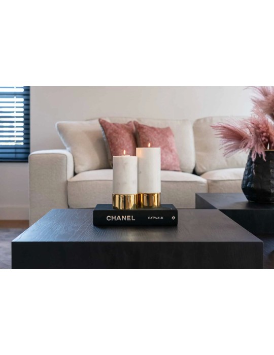 CANDLE HOLDER MORTON MARBLE SMALL