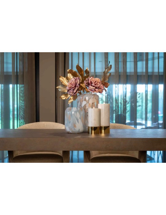 CANDLE HOLDER MORTON MARBLE SMALL