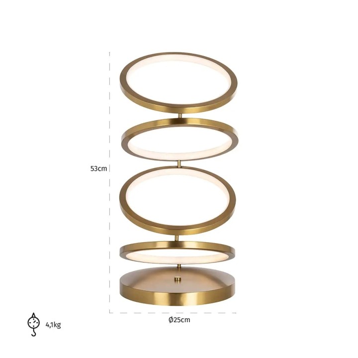 Richmond Lampada Jaimin oro LED alta 53 cm