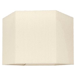 Richmond Paralume Soho bouclé bianco esagonale XL