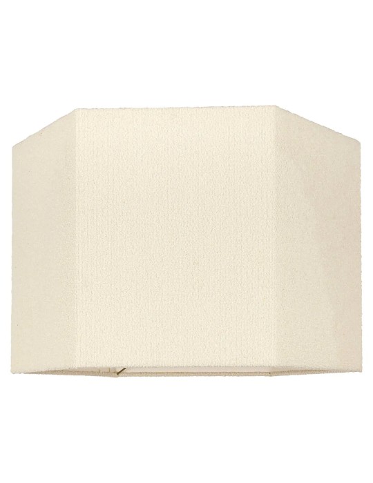 LAMPSHADE SOHO WHITE BOUCLE HEXAGON XL