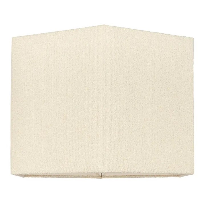Richmond Paralume Soho bouclé bianco esagonale XL