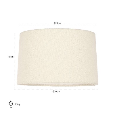 LAMPSHADE SOHO WHITE BOUCLE SMALL 2