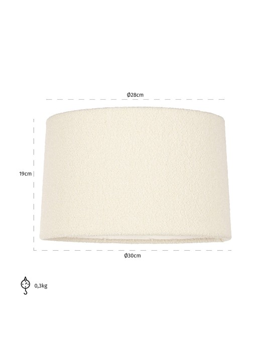 LAMPSHADE SOHO WHITE BOUCLE SMALL